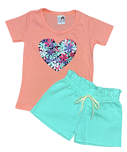 Conjunto Feminino Coração