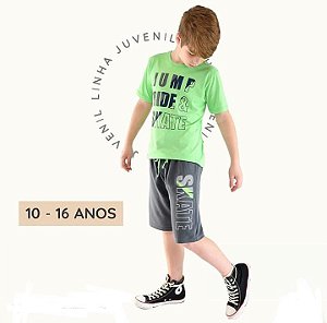 KIT 10 CONJUNTOS MASC. 10 AO 16 ANOS MOLETINHO