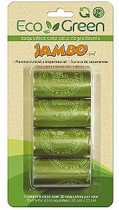 Cata Caca Refil Jambo Eco Green (4 Rolos c/ 20 sacos)