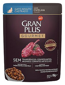 Sache Granplus Gourmet Gatos Castrados Ovelha 85g