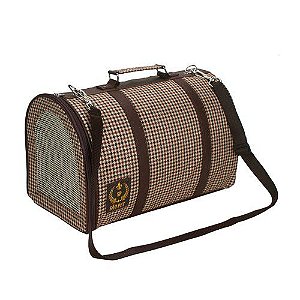 Bolsa Pied De Poule Marrom Nº2 (45x26x30cm)