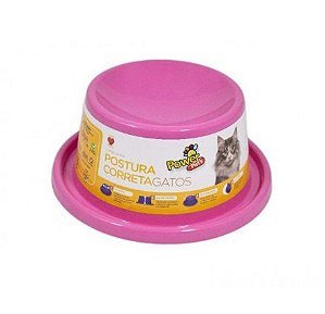 Comedouro Plastico Alto Gatos