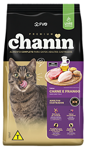 Chanin Gatos Castrados Carne/Frango 10kg
