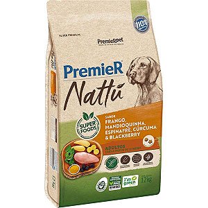 Premier Nattu Cães Adultos Mandioquinha 12kg