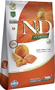 N&D Pumpkin Gatos Adultos Salmão 400g