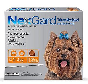 NexGard Cães (2 a 4kg) - 1 comprimido