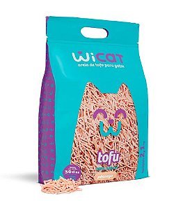 Areia Granulado Tofu Wicat Pessego 2,1Kg