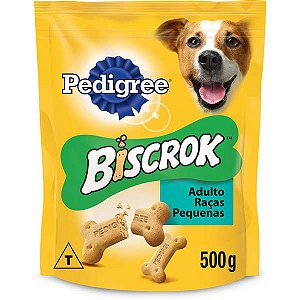Biscoito Pedigree Biscrok Cães Adultos Raças Pequenas