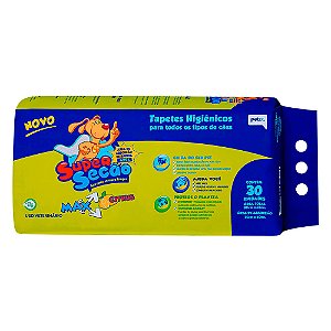 Tapete Higienico Super Secão Max Adulto Citrus 60x80 - 30 unidades