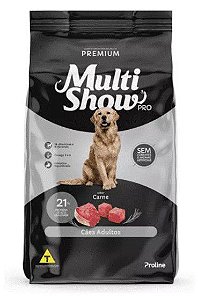 Multi Show Pro Cães Adultos Carne 15kg