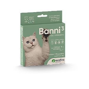 Banni³ 0,3ml (Gatos até 2,5kg)