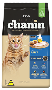 Chanin Gatos Adultos Peixe 10kg
