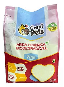 Areia Granulado Biodegradável Mandioca Fina 2kg