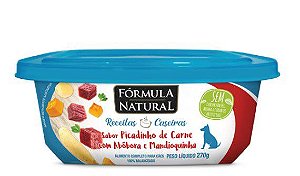 Formula Natural Receitas Caseiras Cães Adultos Picadinho de Carne/Abóbora/Mandioquinha 270g