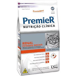 Premier Nutrição Clinica Gatos Renal Primeiro Estagio 1,5kg