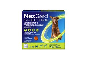 NexGard Spectra Cães (7,6 a 15kg) - 1 comprimido