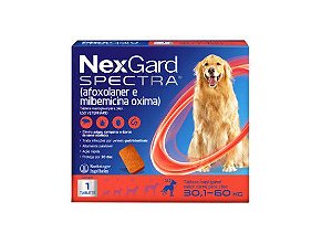 NexGard Spectra Cães (30 a 60kg) - 1 comprimido