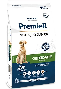 Premier Nutrição Clinica Cães Obesidade Raças Medio/Grande 10kg