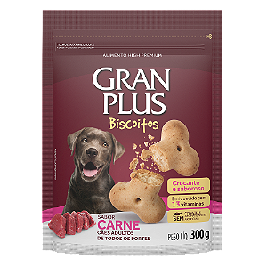 Biscoito Granplus Cães Adultos Carne 300g