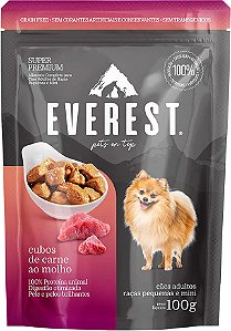 Sache Everest Cães Adultos Raças Pequenas Carne ao Molho 100g