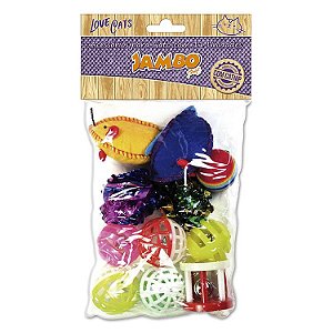Kit Ratinho/Bolinha/Carrosel Gatos Colorido - 11 produtos