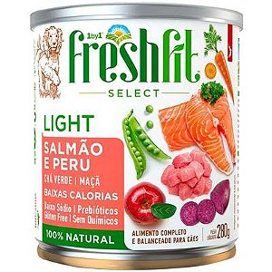 Fresh Fit Select Spin Cães Adultos Light Salmão/Peru 280g