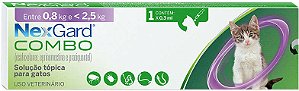 Nexgard Combo Gatos até 2,5 kg - 1 Pipeta