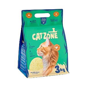 Areia Granulado Biodegradável Mandioca Catzone Natural 3kg