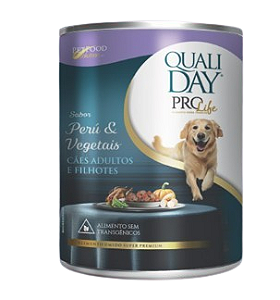 Qualiday Prolife Cães Filhotes/Adultos Peru/Vegetais 370g