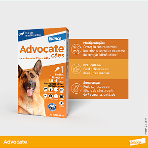 Advocate 4,0ml (Cães 25kg a 40kg)