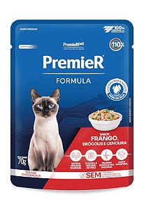 Sache Premier Formula Gatos Castrados Frango/Brocolis/Cenoura 70g