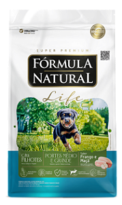 Formula Natural Life Cães Filhotes Raças Medias/Grandes Frango 10kg