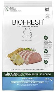 Biofresh Cães Adultos Raças Medias Lombo/Abacaxi 10kg