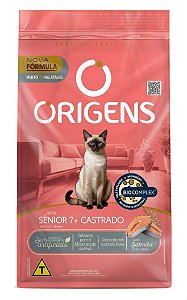 Origens Gato Sênior 7+ Castrado Salmão 10kg