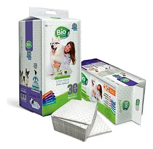 Tapete Higienico Bio Pads 60x80 - 30 unidades