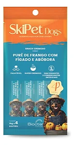 Skipets Creamy Cães Frango/Figado/Abobora 60g (4 unidades)