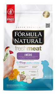 Formula Natural Fresh Meat Cães Filhotes Raças Médias