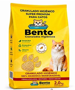 Areia Granulado Biodegradável Mandioca Bento Mista 2kg