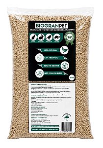Areia Granulado De Madeira Para Gatos/Roedores Biogranpet 15kg