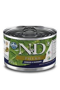 N&D Prime Cães Adultos Wet Cordeiro/Blueberry 140g