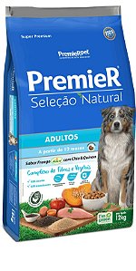 Premier Seleção Natural Cães Adultos Chia/Quinoa 12kg