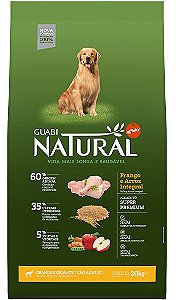 Guabi Natural Cães Adultos Raças Grande/Gigantes Frango/Arroz 15kg