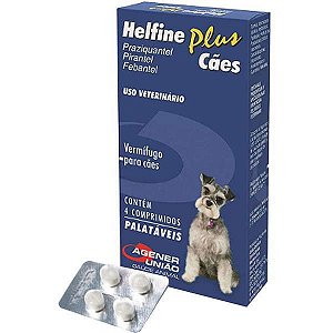 Helfine Plus Cães c/ 4 comprimidos
