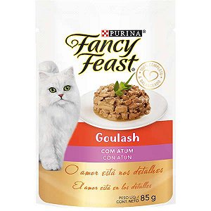 Sache Fancy Feast Gatos Adultos Goulash Atum 85g