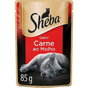 Sache Sheba Gatos Adultos Carne ao Molho 85g