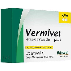 Vermivet Plus 2g c/ 2 comprimidos