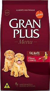 Granplus Menu Cães Filhotes Carne