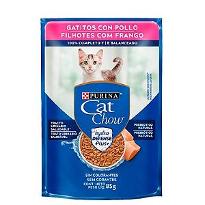 Sache Cat Chow Gatos Filhotes Frango ao Molho 85g