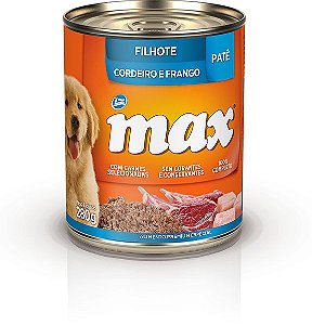 Max Cães Filhotes Pate Cordeiro/Frango 280g