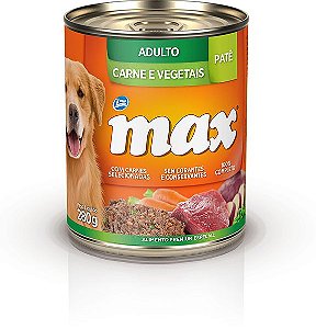 Max Cães Adultos Pate Carne/Vegetais 280g